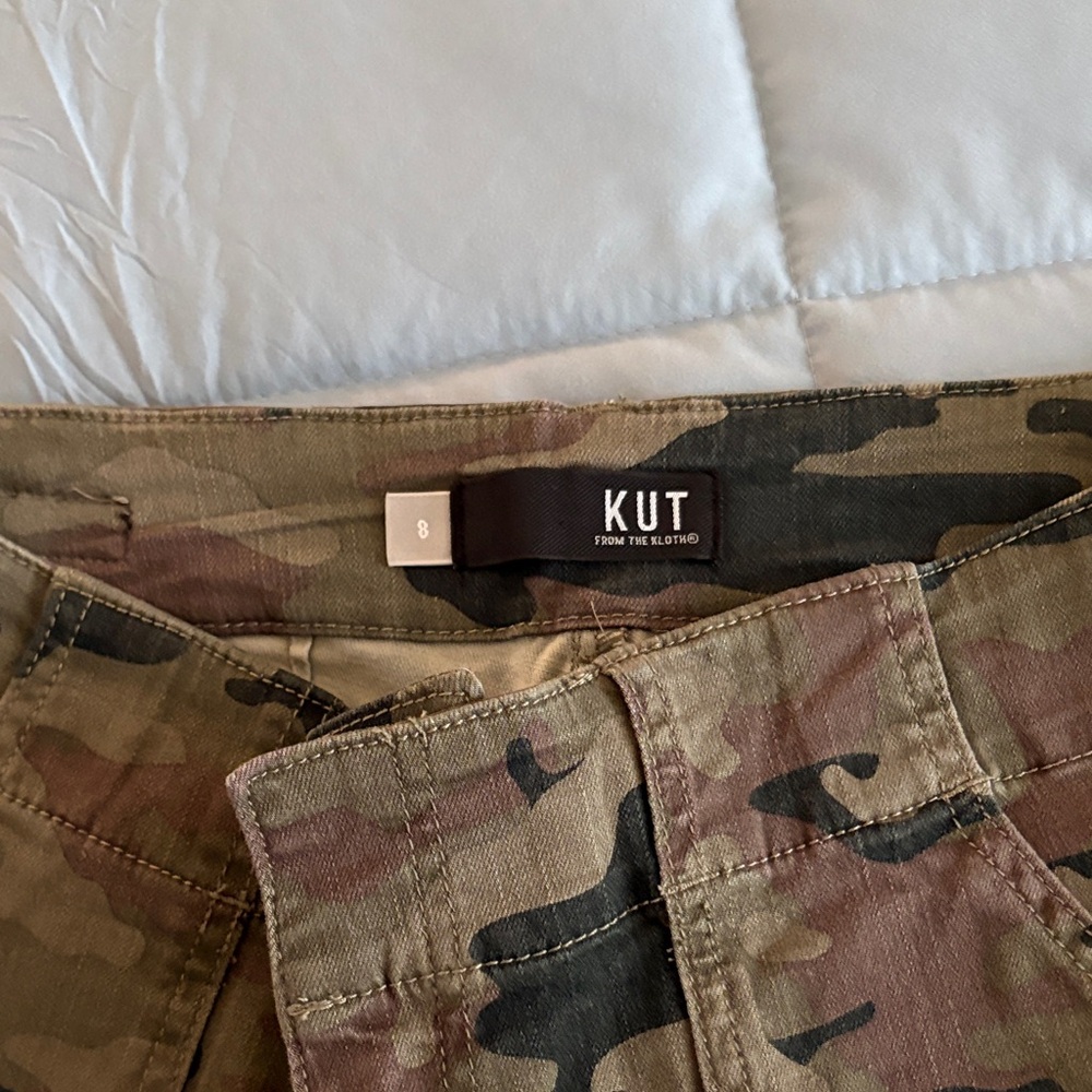 Kut from the Kloth Camouflage Ankle Jeans